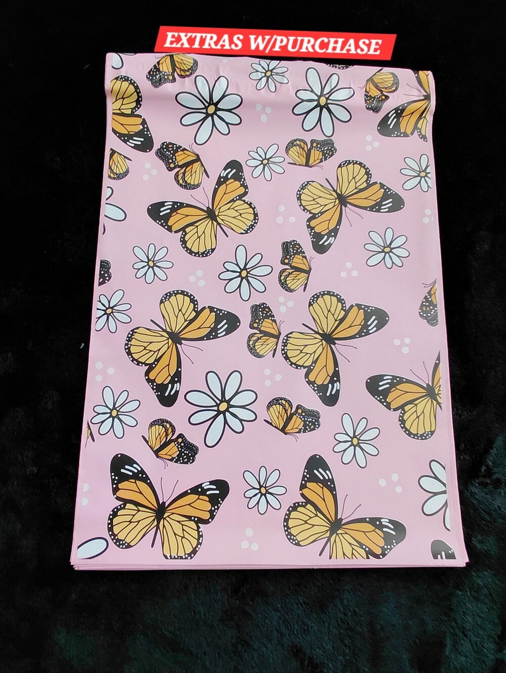 20ct. 10x13 Monarch 🦋Polymailers Bonus: Random Thank You Cards And Stickers